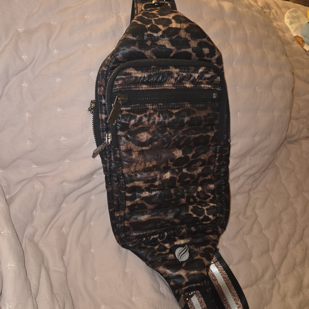 THINK ROYLN Leopard Print Crossbody Bag